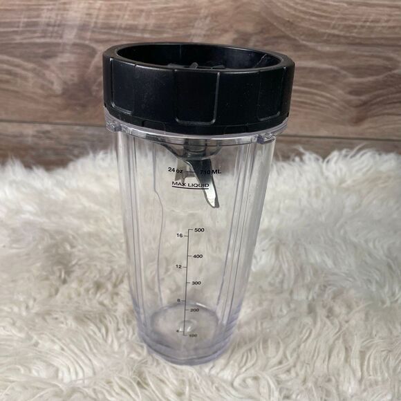 Nutra Ninja 24 oz Clear Blending Cup Preowned Never Used - Picture 2 of 6
